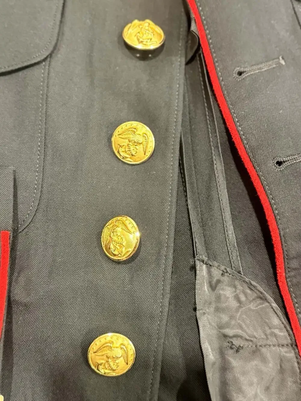 US Marine Corps USMC Enlisted Dress Blue Coat Jacket 40L